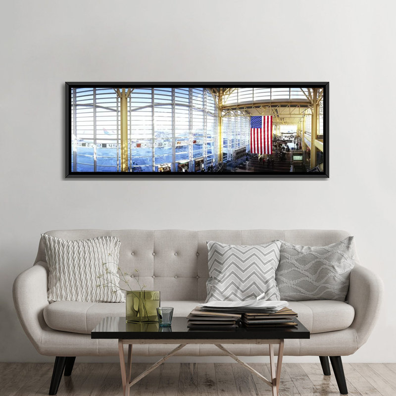 Reproduction de photo sur toile «Ronald Reagan Washington National, Washington, DC», H 24 po x l 72 po x P 1,5 po