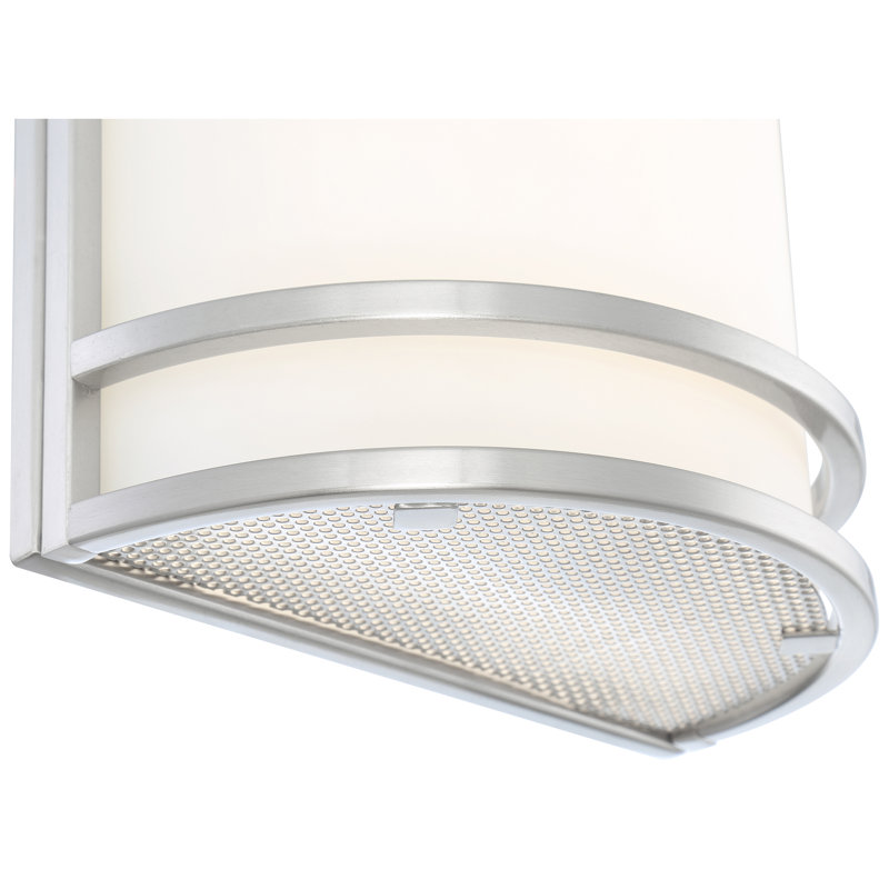 Plafonnier encastré 1 lumière, Acier brossé