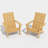 Danese 2-Piece All-Weather HDPE Adirondack Chair-113257800