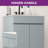  24" Bathroom Vanity With Ceramic Sink-1656589418