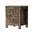 Table de chevet avec rangement en bois de noyer antique pour 2 personnes