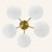 5-Light Sputnik Semi Flush Mount