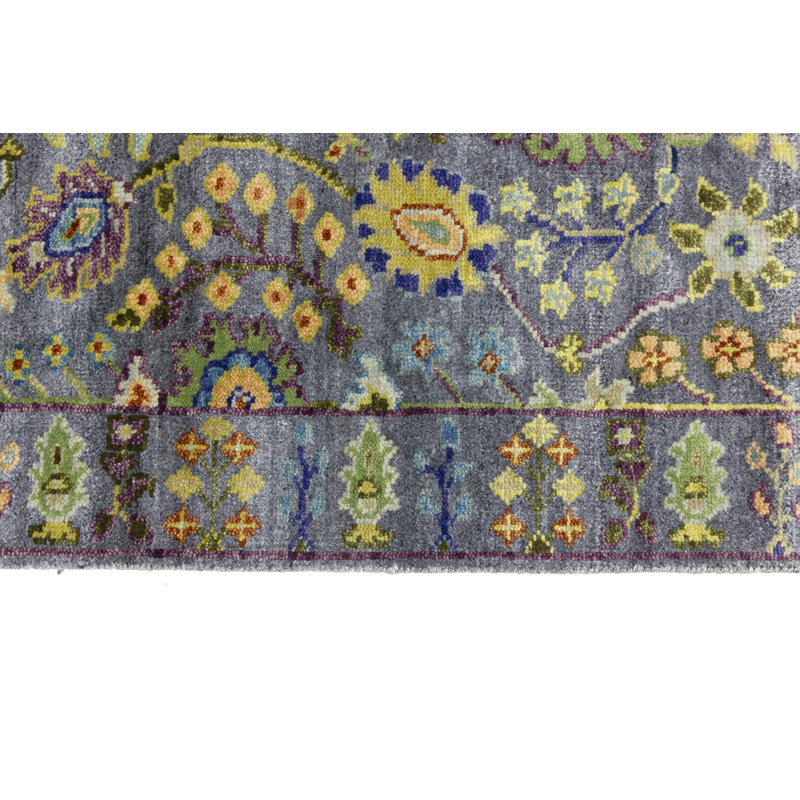 Tapis de couloir oriental Oushak Chobi, Rectangle 2 pi 5 po x 5 pi 11 po 