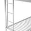 Lit simple sur lit double avec structure en acier robuste, lit superposé avec lit gigogne simple, échelles à deux côtés-1346274229