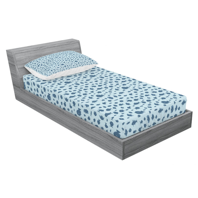 Microfiber Sheet Set, Twin Sheet Set with Fitted Sheet