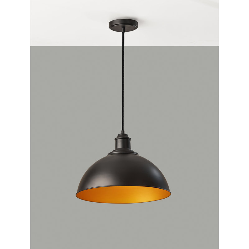 Luminaire suspendu en dome à 1 lumière
