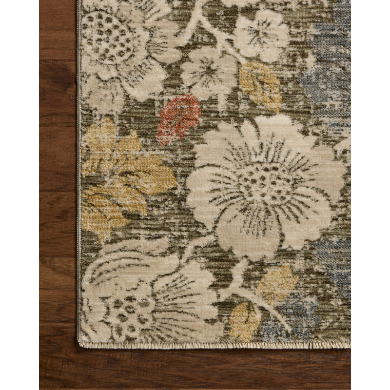 Loloi Eileen Olive / Multi Area Rug, Runner 2'6" x 7'6"