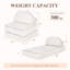 Canapé-lit pliant convertible 3-en-1 avec coussin et support pour le dos, chaise-lit pliable portative, canapé-lit confortable au sol, canapé-lit pour dortoir / salon / bureau / appartement, simple-740052555