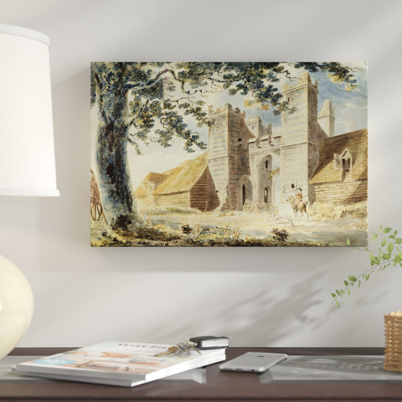 « haus de lion margate c. 1791 » par j.m.w. turner, reproduction sur toile, H 12 po x l 18 po x P 1,5 po, Toile tendue
