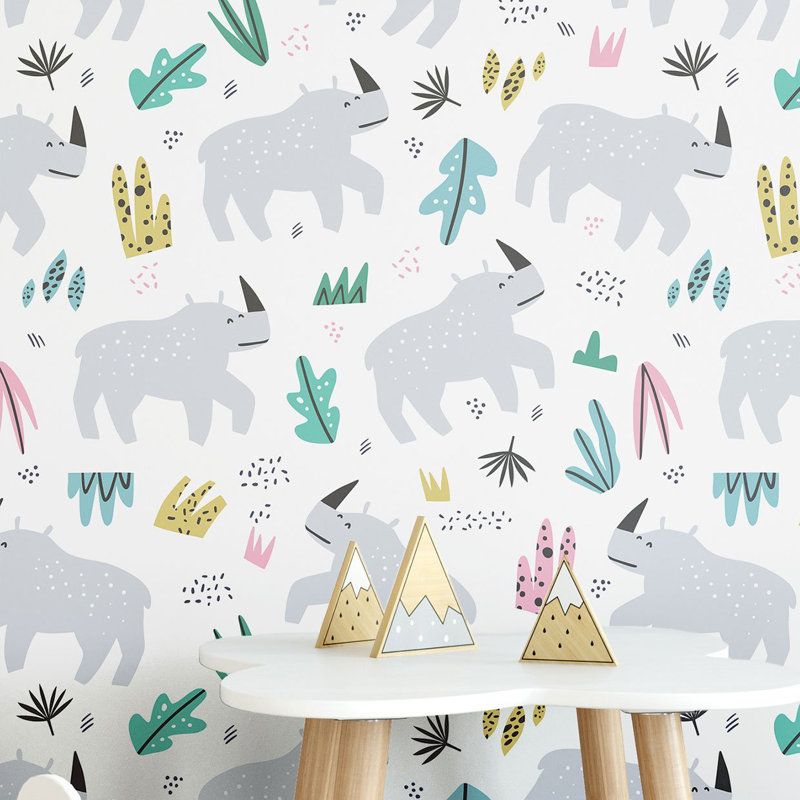 Panneau de papier peint amovible pour enfants, L 102 po x l 24 po