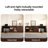 Calvers Expandable Dresser Desk Combo with Drawers for Storage