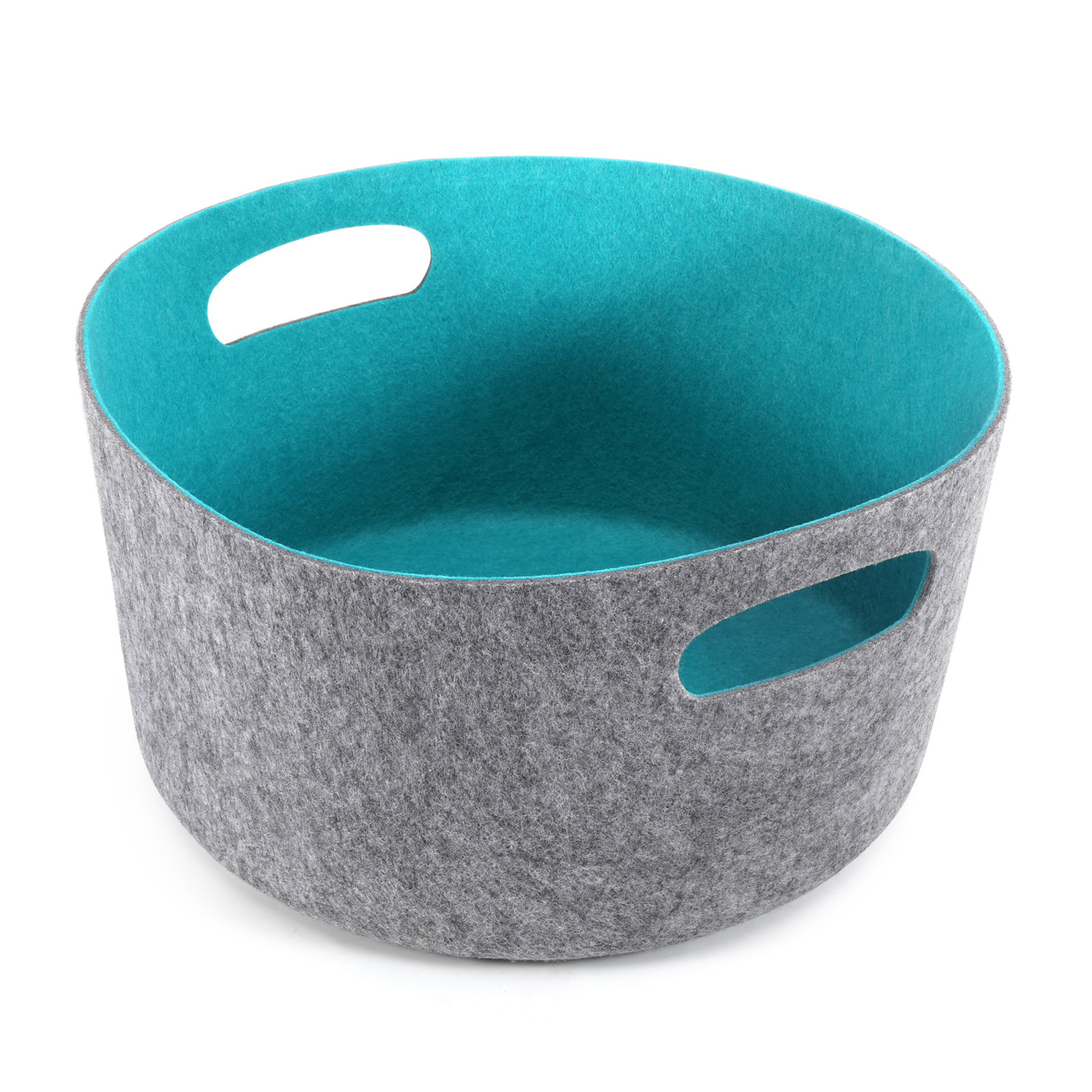 Fabric Decorative Bin 1, Turquoise