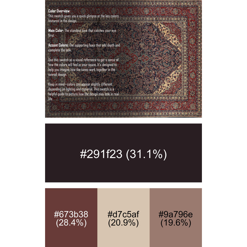 Cassandera Oriental Indoor Rug, Rectangle 4' x 6'