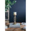 Porte-bougie antique en or
