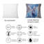 Blue And Grey Luxury Abstract Fluid Art III - Modern Printed Throw Pillow-786050053
