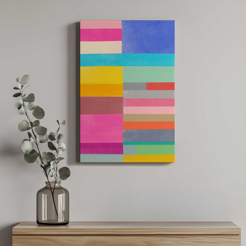 «Quilt Study 2» par Garima Dhawan, impression, H 36 po x l 24 po, Toile tendue, Ne s’applique pas