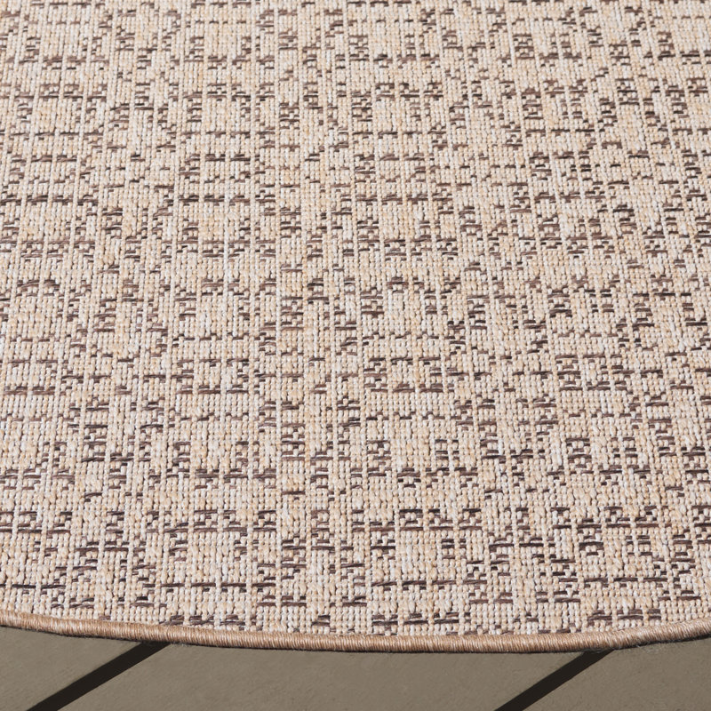 Joyce Sisal Performance Performance Geometric Rug, Round 6'7"
