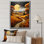 Batur Farm Golden Harvest Pointillism VII, reproduction d'art sur toile