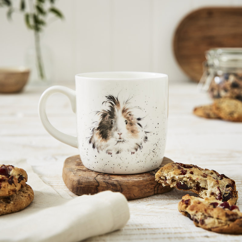 Wrendale Designs, Fine Bone China - Lettuce be Friends (Guinea Pig) Mug