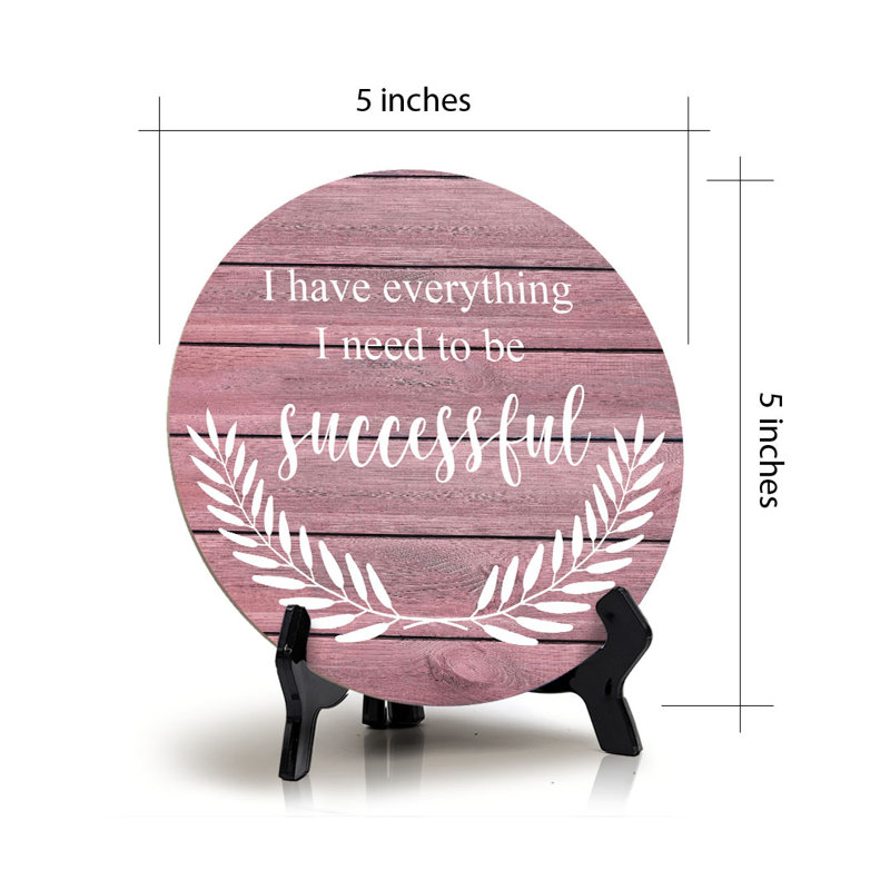 Plaque de table avec support