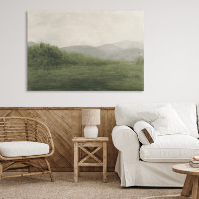 Fog Green Countryside Canvas, design by Walt Johnson