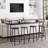 Modern Industrial Console Entryway Table with Power Outlets and USB Ports, Narrow Sofa Table with Metal Frame and Engineered Wood Top-1069811216-1069811220
