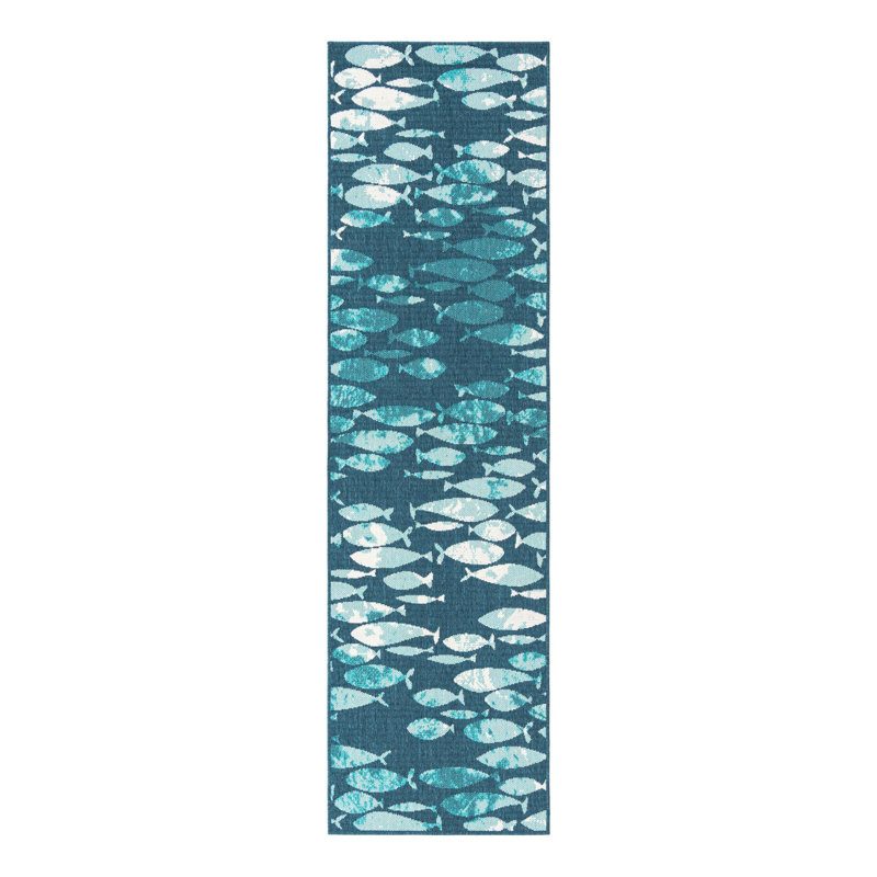 Tapis d'extérieur intérieur / extérieur Coastal, Tapis de couloir 2 pi 7 po x 10 pi