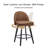 26'' Swivel Counter & Bar Stool-2004139307