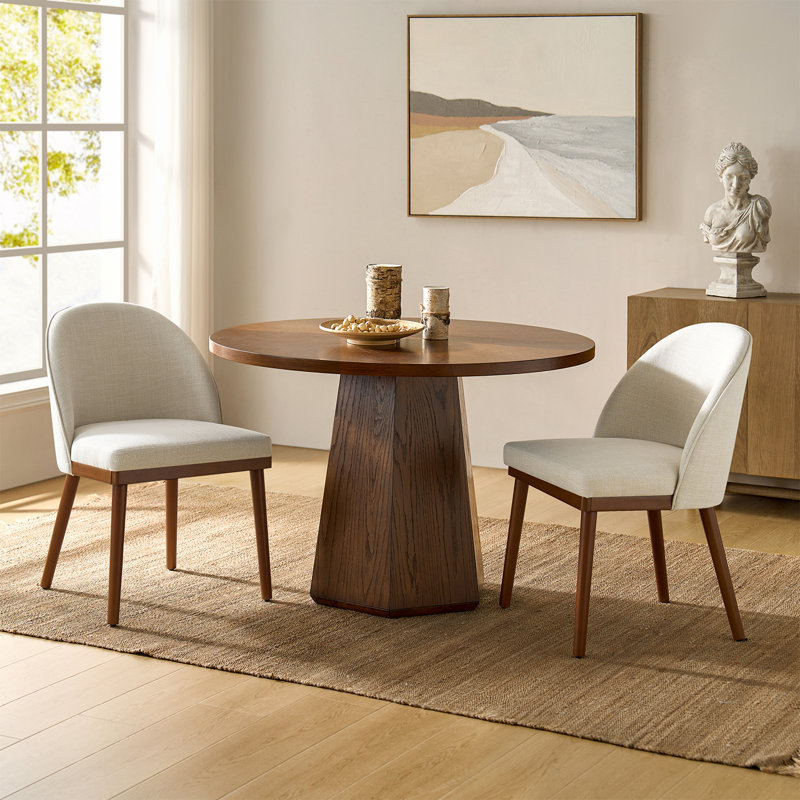 Chaise de salle à manger Kanalu, Beige