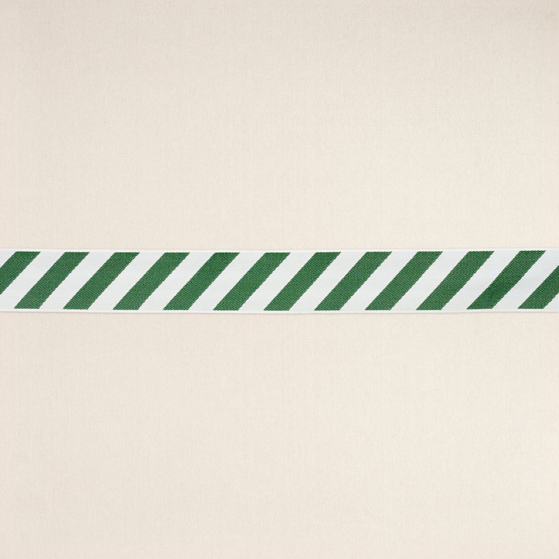 Schumacher x Mary McDonald Airmail Ii Indoor/Outdoor Tape, Green/Ivory