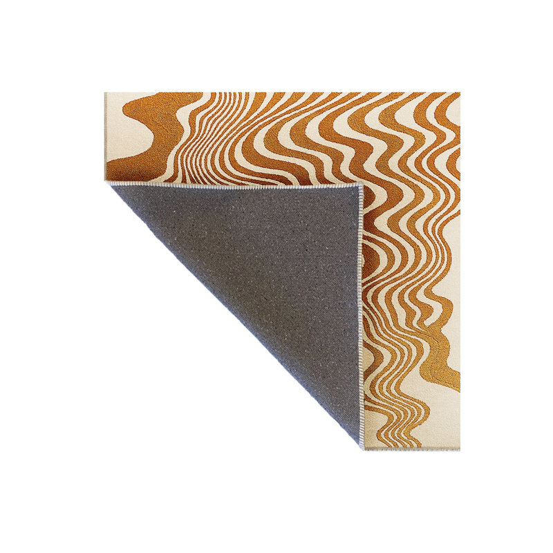 Tapis vert tissé à rayures Mosso, 3 pi 11 po x 5 pi 11 po