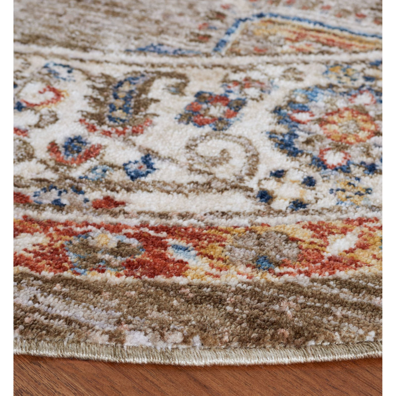 Olympia Performance Oriental Rug, Round 6'