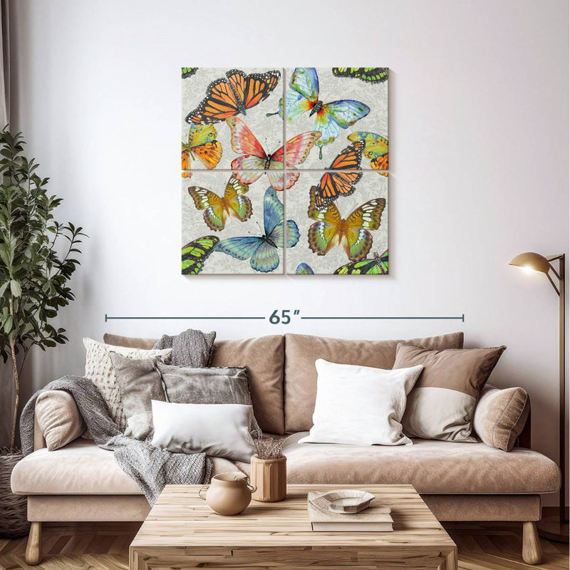 Brampt Butterfly Gathering, 38" H x 38" W