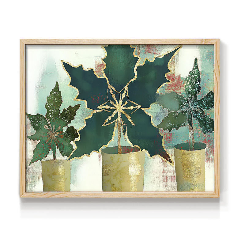Chirstmas Art-CCLXXX -Framed Print - Restickable, Naturel, H 22 po x l 28 po