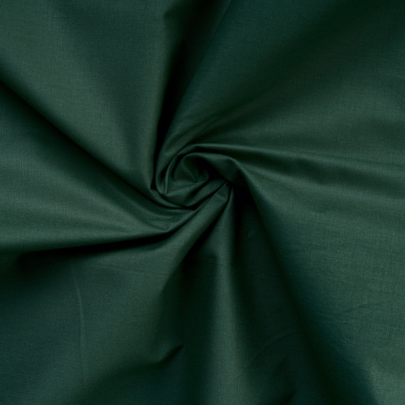 Premium Dark Green Ranforce Single Fitted Sheet, 35.4 x 78.7 inches | 100% Cotton, 155 Thread Count | Machine Washable at 30°C | Soft, Breathable, and Durable for Comfortable Sleep