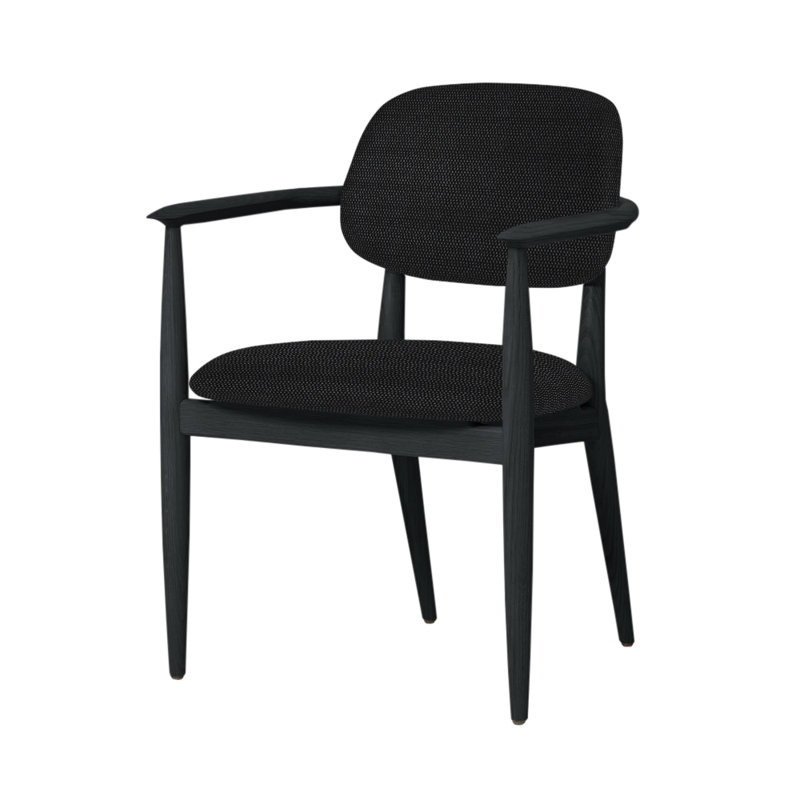 Slow Arm Chair, Steelcut Trio 124, Gray Oak