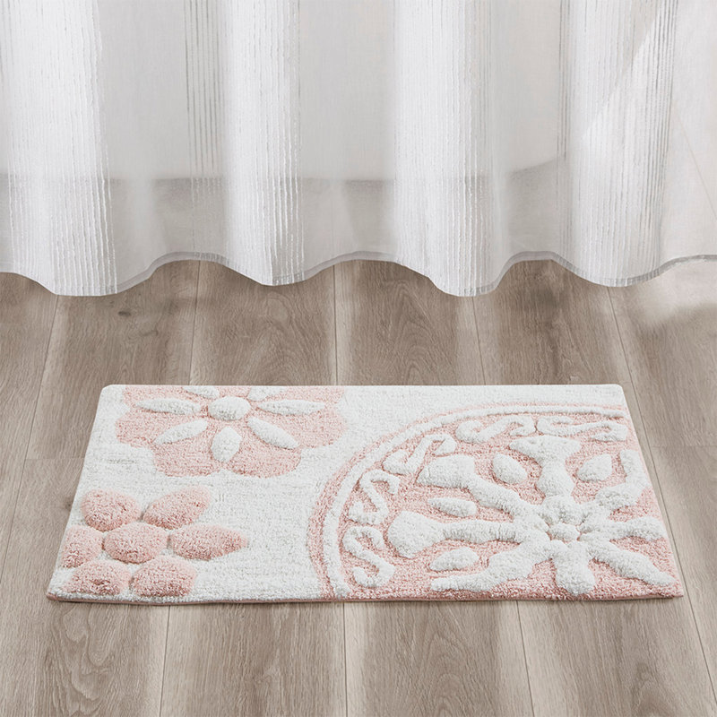 Medallion Cotton Tufted Bath Rug（Only One Rug）