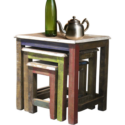 Abbara Solid Wood Nesting Tables