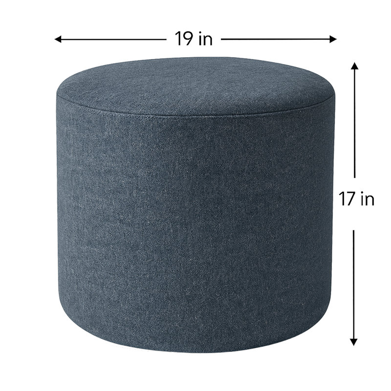 Repose-pieds Crescendo, Polyester bleu foncé
