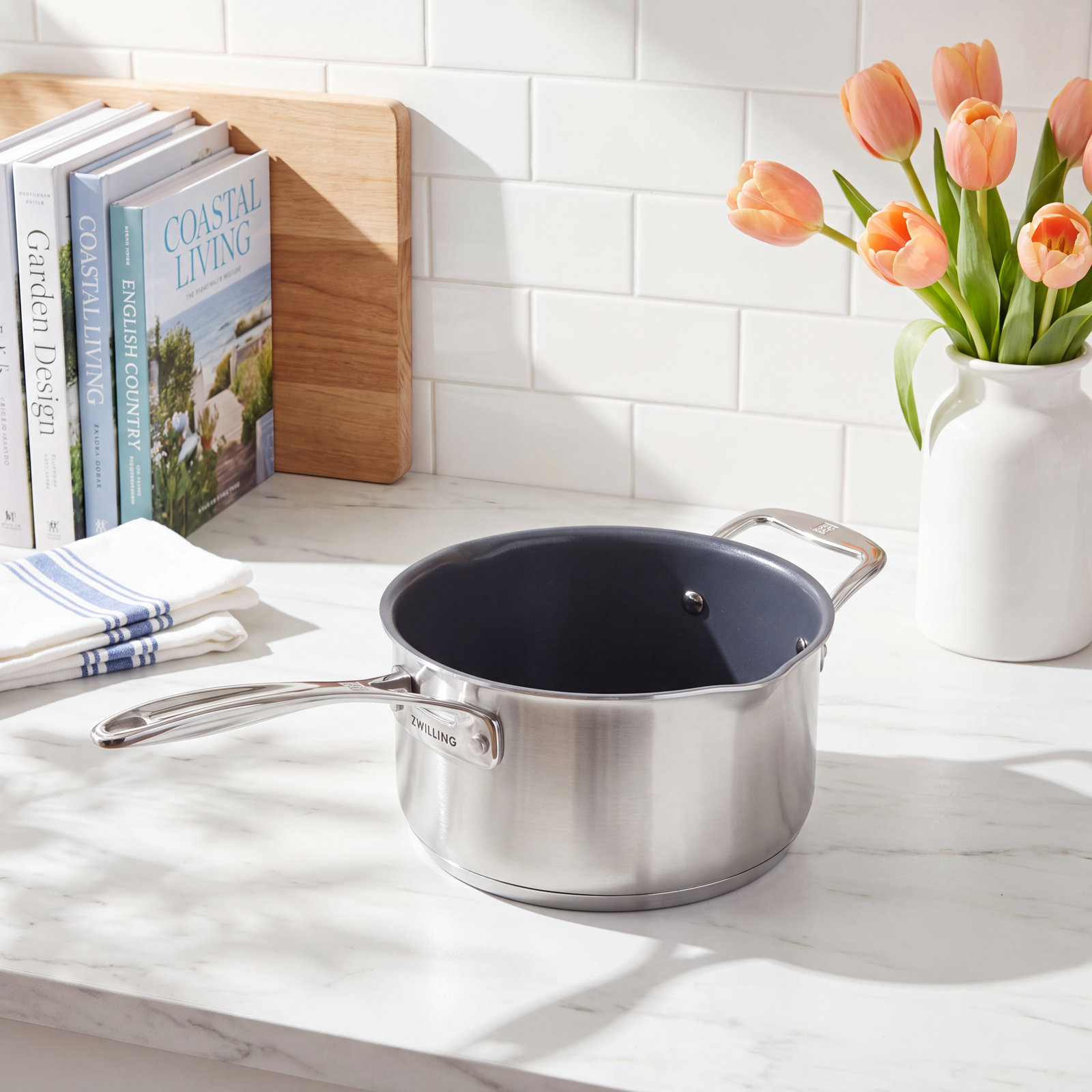 ZWILLING Clad CFX 4qt Ceramic Non-Stick Saucepan