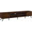 Modern Minimalist Open-Shelf TV Stand With Adjustable Storage And Cord Management For Large Tvs