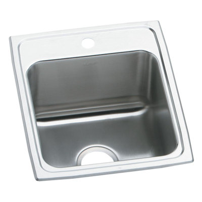 Lustertone 17" L x 20" W Drop-In Kitchen Sink