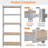 Tevis 60" H x 27.5" W x 12" D 5 Tiers Boltless Adjustable Storage Shelf Goods Rack-1090805072