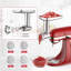 Hachoir à viande et trancheuse en acier inoxydable GVode, compatible avec les batteurs sur socle KitchenAid®, ensemble 2 en 1
