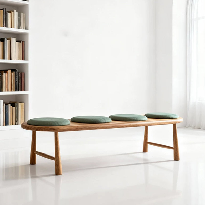 Banc rembourré vert, H 17,72 po x L 62,99 po x P 15,75 po, Vert
