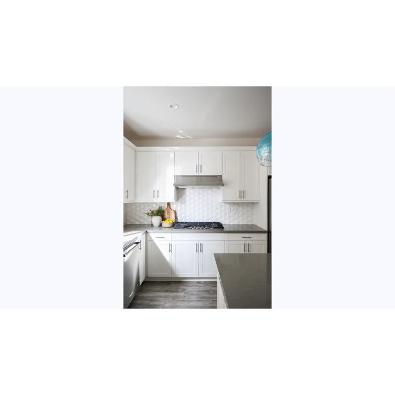 Hedron 4" x 5" Ceramic Tile, White
