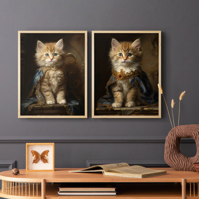 ANIMALS Series CXCII - reproduction encadrée de qualité supérieure - prête à être accrochée - aucun clou requis - aucun clou requis