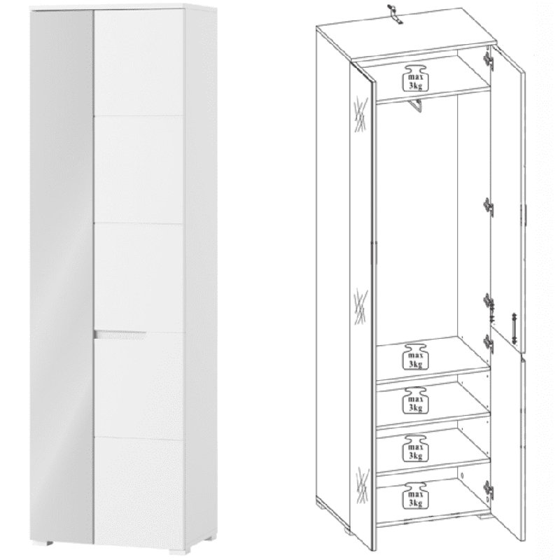 Bacheller Solid Wood Wardrobe