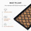 Tapis de démarrage en caoutchouc robuste à treillis écologique 14 po x 24 po avec rebords surélevés pour chaussures boueuses, outils de jardinage et fournitures pour animaux de compagnie - intérieur / extérieur-1485295362-1560524783