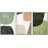 Mid Century Shape Green Tripyth Multicolor Ovals Abstract Mid Century Modern Framed Canvas 3 Pieces Print Wall Decor-90847642-119385093